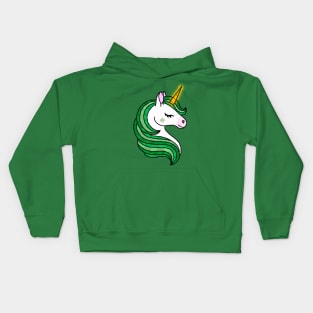 St.Patrick unicorn Kids Hoodie